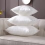 Set Of 4 Pillow Inserts Decorative Feather-alternative Throw Pillow Cushions White Non-woven Fabric Luxurious Soft Fluffy Filling For Bed & Sofa Hypoallergenic Comfortable Home