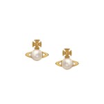 Balbina Earrings -gold cream Pearl