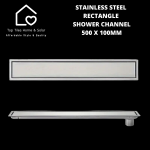 Stainless Steel Rectangle Shower Channel - 500 X 100MM