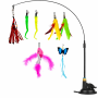 9 In 1 Automatic Cat Teaser Wand Toy With Suction Cup