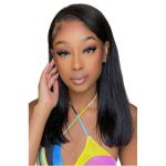 Straight 16IN Glueless 13X4 HD Lace Frontal Wig - Brazilian Human Hair