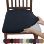 1PC High Elastic Dining Chair Seat Cover Wrinkle-resistant Soft Fabric Slipcover Machine Washable Furniture Protector Suitable For Home And Office Chairs