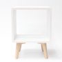 Loft Living Bedside Table Large 45X40X60CM H In White