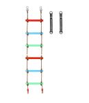 6 Step & Swing Climbing Ladder With Metal Hooks & Straps
