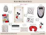 Cot Duvet Bedding Mickey Mouse Dash Of Red Set