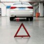 Foldable Reflective Emergency Safety Triangle - Durable Pe Material For Cars & Trucks Roadside Warning Sign