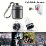High Fidelity Concert Earplugs Reusable Ear Plugs Advanced Filter Technology Ear Hearing Protection Comfortable Soft Silicone Ea