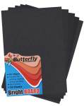Board – A4 Bright 160GSM Singles Wrapped Black- BRD972BLK