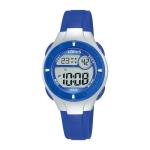LORUS Dark Blue Strap Black Digits 100M Digital Women's Watch R2341PX9