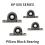 1pc KP Bore Ball Bearing Pillow Block Mounted Support KP004 KP005 KP006 KP000 KP001 KP002 KP003 Diameter 8mm To 35mm Zinc Alloy