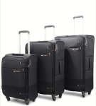 SAMSONITE Base Boost 3 Piece Set Black + 2 Free Luggage Gloves Duo 2.0