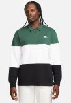 Nike Nsw Club + Knit Ls Top Cb - Fir wht blk