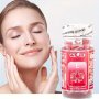 90PCS Vitamin E Facial Capsules - Moisturizing & Rejuvenating Essence Skin Lifting & Tightening Nourishing Hydration Hypoallergenic For All Skin Types Personal Care Portable Travel Bottle