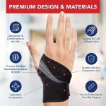 1PC Versatile Adjustable Wrist Brace - Enhanced Comfort & Compression - Ideal For Exercise Support In Fitness & Weightlifting Am