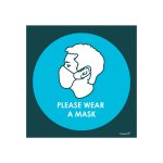 Tower "please Wear A Mask" Signage 150X150MM Tbd
