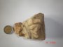 Petrified Wood Stone Face Carving