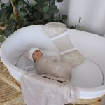 Wrap Set Swaddle Set Beige Line Set