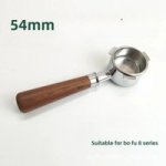 Coffee Accessories Bottomless Portafilter Compatible For 54MM Wood Hand