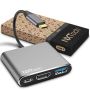 3-IN-1 Usb-c Hub Adapter Type-c To HDMI 4K USB 3.0 And Pd 100W Charging
