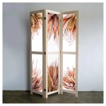 Dried Pink Protea Room Divider