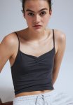 Cropped Strappy Top - Dark Grey