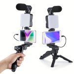 6 In 1 LED Fill Light Desktop Stand Can Be Handheld Selfie Tripod Multi-functional Portable Cell Phone Beauty Light Direct Broad
