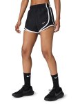Nike Women's Tempo Dri-fit Mid-rise Brief-lined Running Shorts Black black white reflective Silver Large