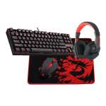 Redragon 4-in-1 Gaming Combo - Mechanical Keyboard, Gaming Mouse, Headset, Mouse Pad