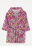 PoP Candy Leopard Print Hooded Gown - Multi