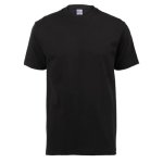 Lightweight T-Shirt Crew Neck 100% Carded Cotton - Black