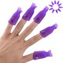 10 Pcs Uv Gel Polish Remover Wrap Tool - Professional Plastic Acrylic Nail Art Soak Off Cap Clip For Easy Application And Removal