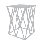 Tiffany Side Table - Light Grey Ferro Tex