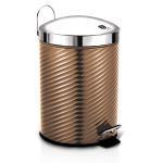 5 Litre Stainless Steel Premium Pedal Bin - Burgundy Edition