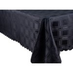 Black Dobby Tablecloth 140CM X 230CM