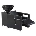 Shampoo Unit C50 Basin On Pedestal & Chair Black Croc