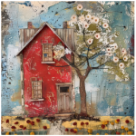 Scatter Cushion Or Cushion Cover Whimsical Houses
