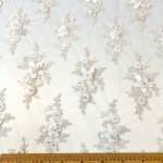 Nylon Mesh Embr -1 White