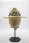 The Vault Straw Hat Cream With Check Band