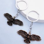 Vintage Zinc Alloy Eagle Keychains - Unisex Non-engraved Car Bag And Home Accessories