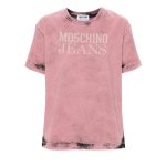 Logo-print Blouse -pink Multi