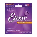 Elixir Nanoweb 80 20 Bronze Custom Light Acoustic Guitar Strings .011 - .052