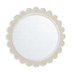 Round Scalloped Wall Mirror