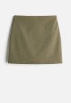 Rhinestone-embellished MINI Skirt - Khaki Green