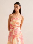 Laia Tucked Strapless Top - 16 Sunset Vida Co-ord