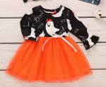 Boo Orange Tutu Dress