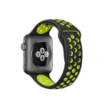 Kd Silicone Apple Watch Strap 38 40MM S m Black & Yellow
