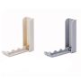 2 Pieces Creative Foldable Door Rear Hook Grey Beige