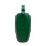 Premium Leather Key Fob Cover Protective Case Compatible With Aston Martin Dbx Dark Green
