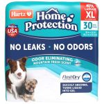 Hartz Home Protection Super Absorbent Odor Eliminating Mountain Fresh Scented No Leaks Dog Pads XL 30 Count