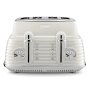 Delonghi Scultura Selections Limestone White 4 Slice Toaster